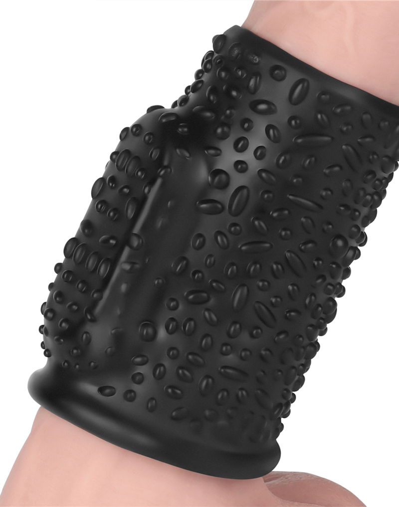 LoveToy – Drip Knights Ring – Vibrerende Penis Sleeve (Ø 3,7 cm) – Zwart