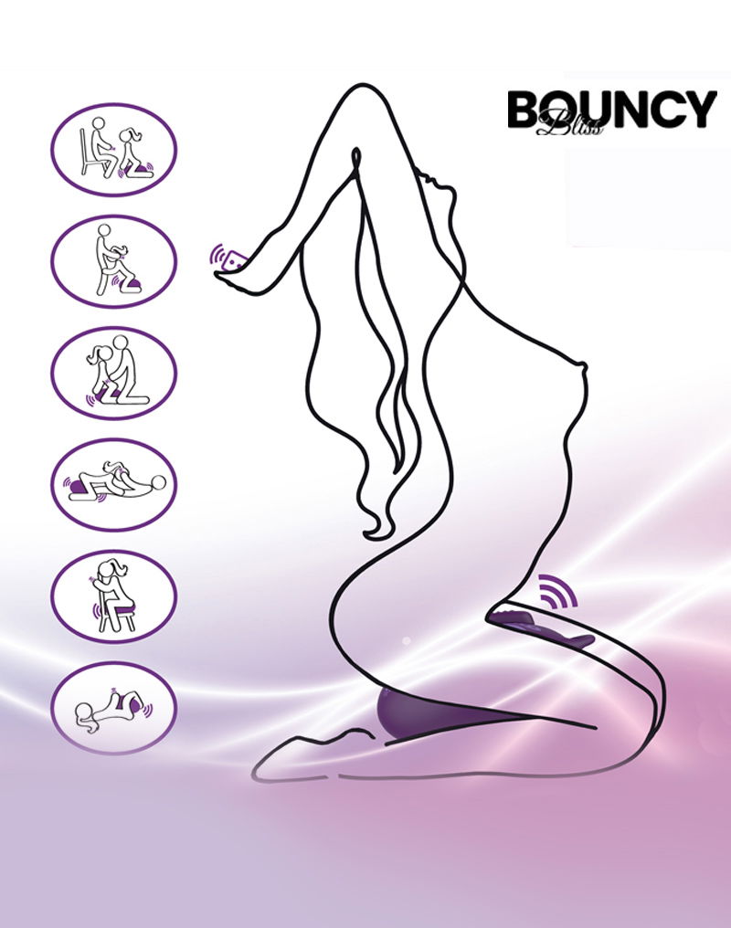 Bouncy Bliss – Classic – Zit-vibrator – Paars