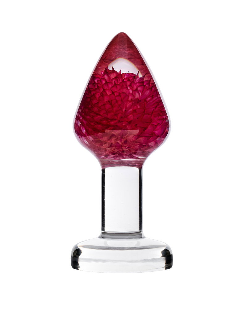 LOVISS – Gomphrena Globosa – Garden Flower Butt Plug – Transparant