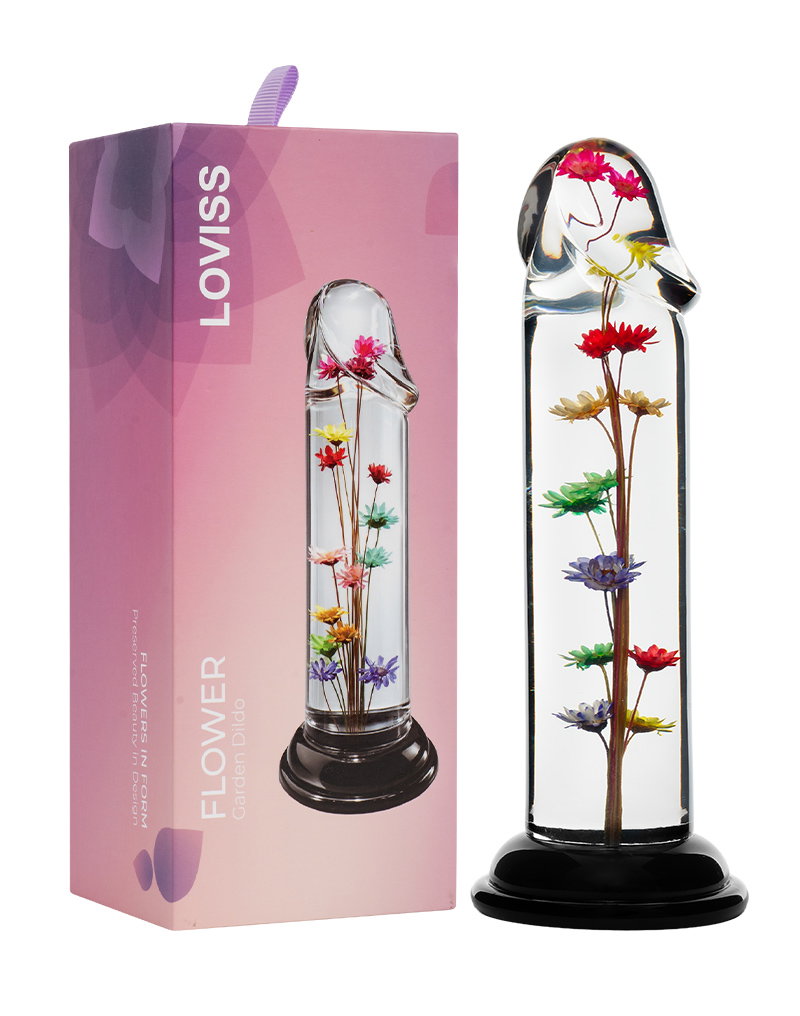 LOVISS – Helichrysum – Garden Flower Dildo Smooth – Transparant