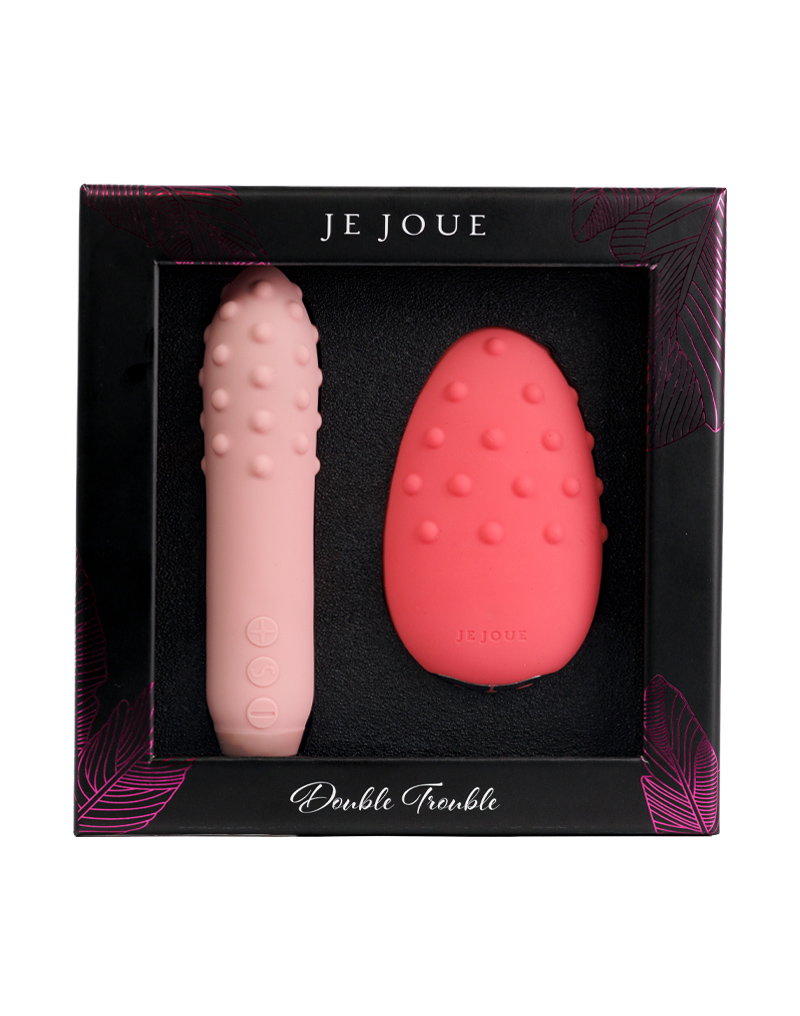 Je Joue – Double Trouble-cadeauset – Bullet-vibrator & clitorisvibrator – Roze